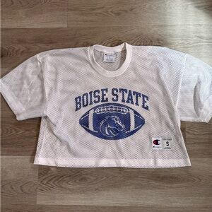 Vintage Champion Boise State Broncos Mesh Cropped Jersey